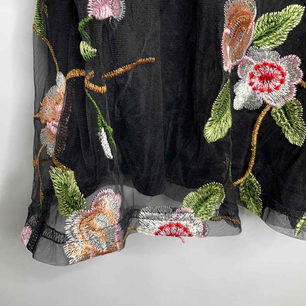 Urban Outfitters Embroidered Mesh Romper (M) - Picture 5 of 9
